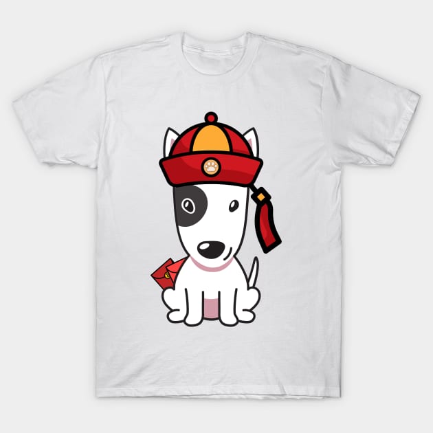 Cute Lunar New Year Bulldog Terrier T-Shirt by Pet Station